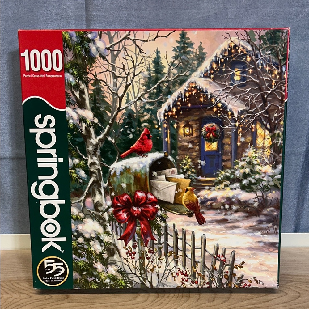 Springbok Puzzle de 1000 pièces - Cottage cardinal